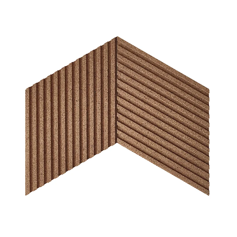 Linear Wood Natural - 25/64" (10mm) – 3D Acoustic Cork Wall Panels (WLWoN10) Linear Wood Natural – 10mm (25/64″) (3D Panel) - Image 7