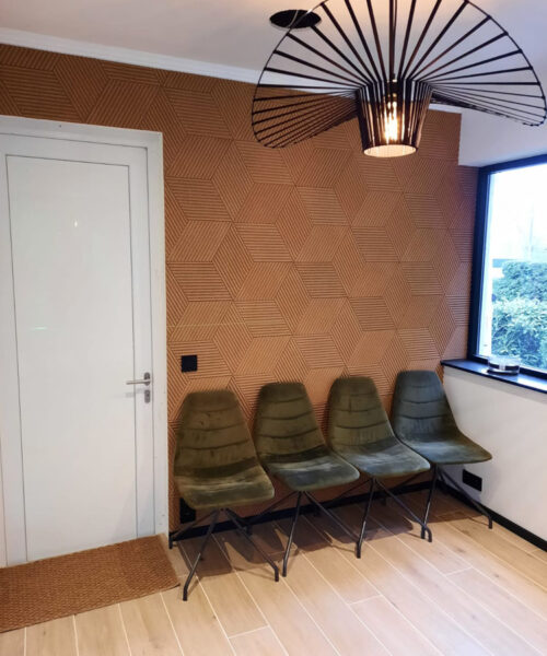 Linear Wood Natural - 25/64" (10mm) – 3D Acoustic Cork Wall Panels (WLWoN10) Linear Wood Natural – 10mm (25/64″) (3D Panel) - Image 13