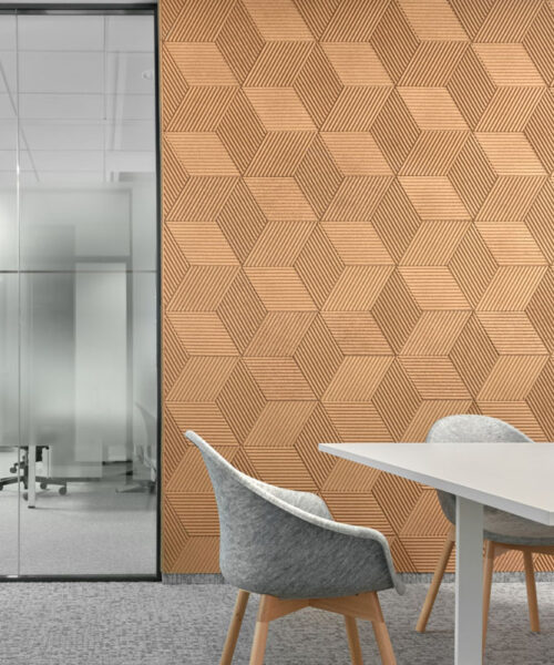Linear Wood Natural - 25/64" (10mm) – 3D Acoustic Cork Wall Panels (WLWoN10) Linear Wood Natural – 10mm (25/64″) (3D Panel) - Image 10