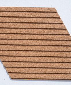 Linear Wood Nautral 3D Cork Wall Panel - Modern Acoustic and Sound Diffusing Wall Tile