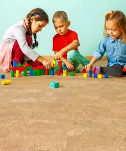 Logan - 5/16" (8mm) - Cork Glue Down Tile (GLo8) logan cork floor allergy-friendly flooring for kids