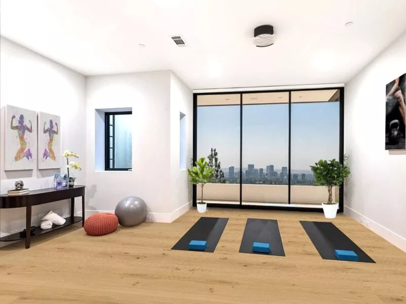 Long Beach - 7/16" (11mm) - Swiss Design Floating (FLB11) long beach design cork floor home gym room yoga