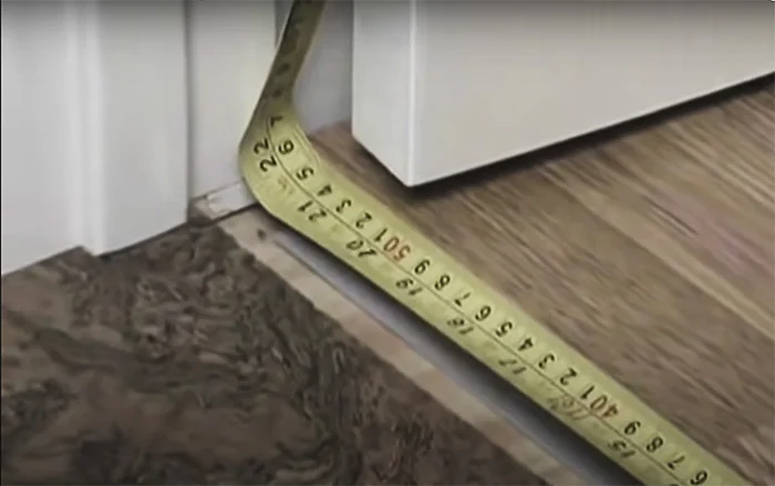 Como Oak White – 7/16" (11mm) T-Molding (1235mm Long) (TCOW11) (Special Order) measuring width doorway