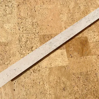 Mystic vanilla swiss custom manufactured cork stair nosing.