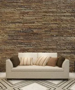 narrow bricks cork wall panels green livingroom soundproofing