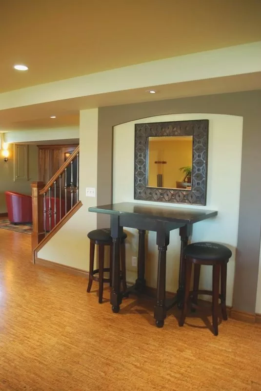 Strips - 7/16 Inch (11mm) - Cork Floating Flooring Natural Cork Flooring Forna Silver Birch Basement