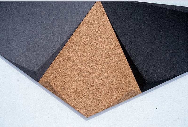 Petal Natural - 1 3/16" (30mm) – 3D Acoustic Cork Wall Panels (WPN30) Petal Natural – 1 – 30mm (1 3/16″) (3D Panel) - Image 9