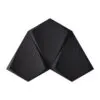 Petal black 3d acoustic cork decorative wall panels.