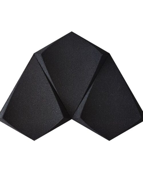 Petal black 3d acoustic cork decorative wall panels.