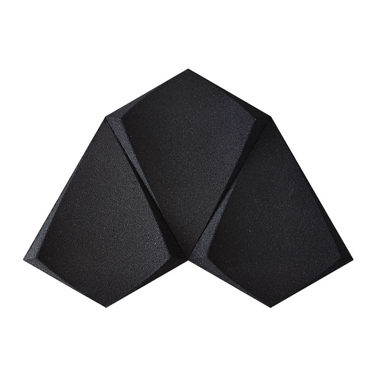Petal Black - 1 3/16" (30mm) – 3D Acoustic Cork Wall Panels (WPBk30) Petal Black – 1 – 30mm (1 3/16″) (3D Panel)