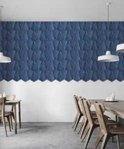 Petal Deep Blue - 1 3/16" (30mm) – 3D Acoustic Cork Wall Panels (WPBl30) Petal Deep Blue – 1 – 30mm (1 3/16″) (3D Panel) - Image 5