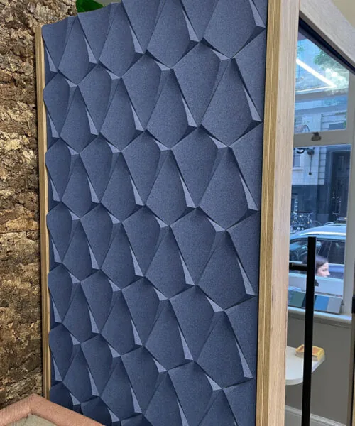 Petal Deep Blue - 1 3/16" (30mm) – 3D Acoustic Cork Wall Panels (WPBl30) Petal Deep Blue – 1 – 30mm (1 3/16″) (3D Panel) - Image 3
