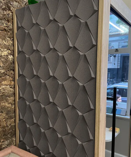 Petal Grey - 1 3/16" (30mm) – 3D Acoustic Cork Wall Panels (WPG30) Petal Grey – 1 – 30mm (1 3/16″) (3D Panel) - Image 7