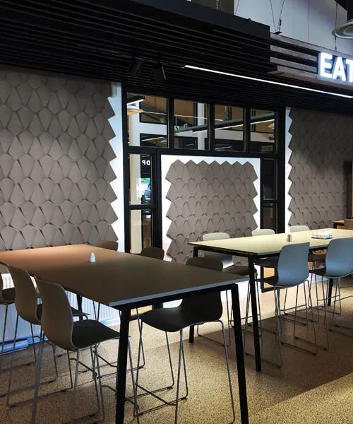 Petal Grey - 1 3/16" (30mm) – 3D Acoustic Cork Wall Panels (WPG30) Petal Grey – 1 – 30mm (1 3/16″) (3D Panel) - Image 4