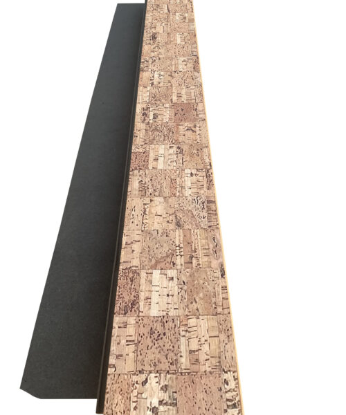 Quadro – 7/16 Inch (11mm) – Swiss Real Cork Floating Stair Nosing (900mm Long) (NQua11) (Special Order) - Stair Nosing...