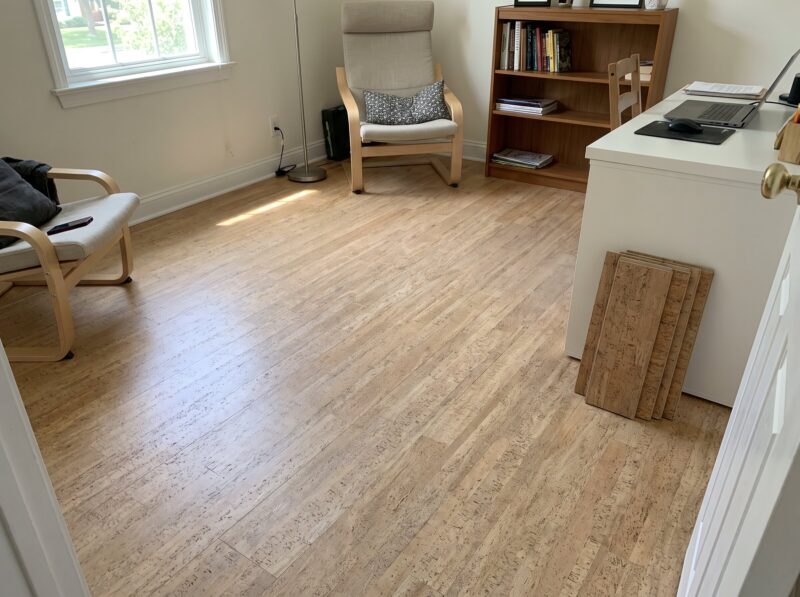 review silver birch - flat flooring and interior image for Cancork homepage