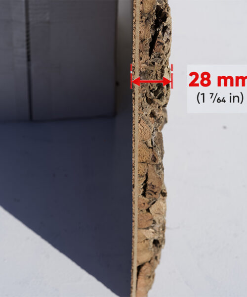 Roccia HDF - 1 7/64"(28mm) - Cork Wall Panels (WRocc28) Roccia HDF – 28mm (1 7/64″) (3D Panel) - Image 3