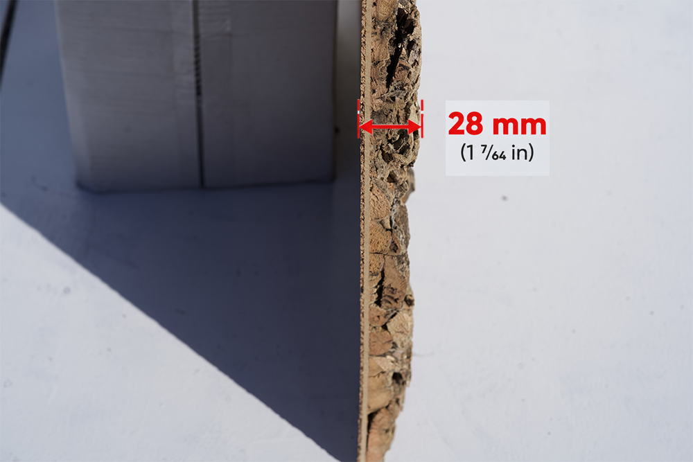 Roccia HDF - 1 7/64"(28mm) - Cork Wall Panels (WRocc28) Roccia HDF – 28mm (1 7/64″) (3D Panel) - Image 3