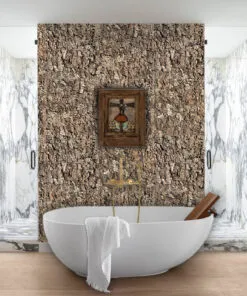 Roccia HDF - 28mm - Cork Wall Panels (WRocc28) - 3D Cork Wall and Ceiling Panels with MDF flooring detail view