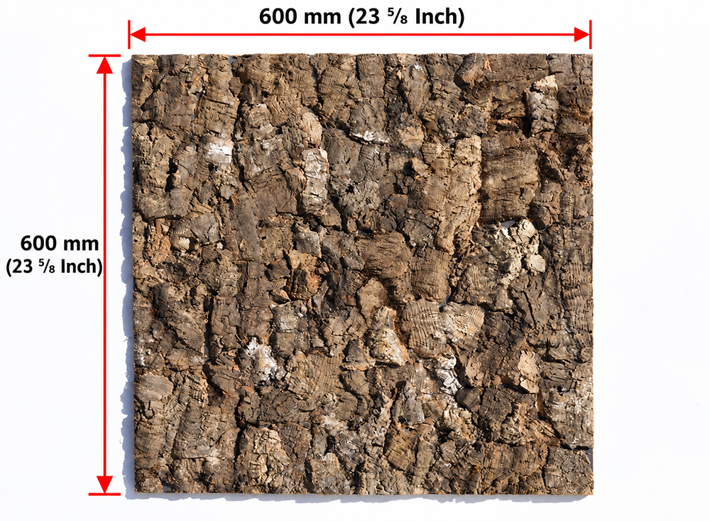 Roccia HDF - 1 7/64"(28mm) - Cork Wall Panels (WRocc28) Roccia HDF – 28mm (1 7/64″) (3D Panel) - Image 4