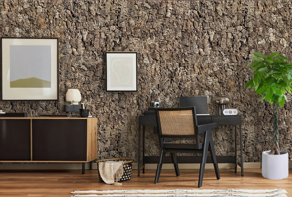 Roccia HDF - 1 7/64"(28mm) - Cork Wall Panels (WRocc28) Roccia HDF – 1 – 28mm (1 7/64″) (3D Panel) - Image 4