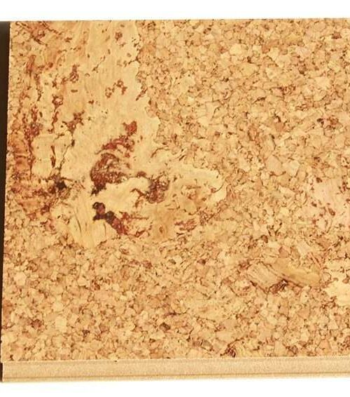 salami cork floating flooring sample