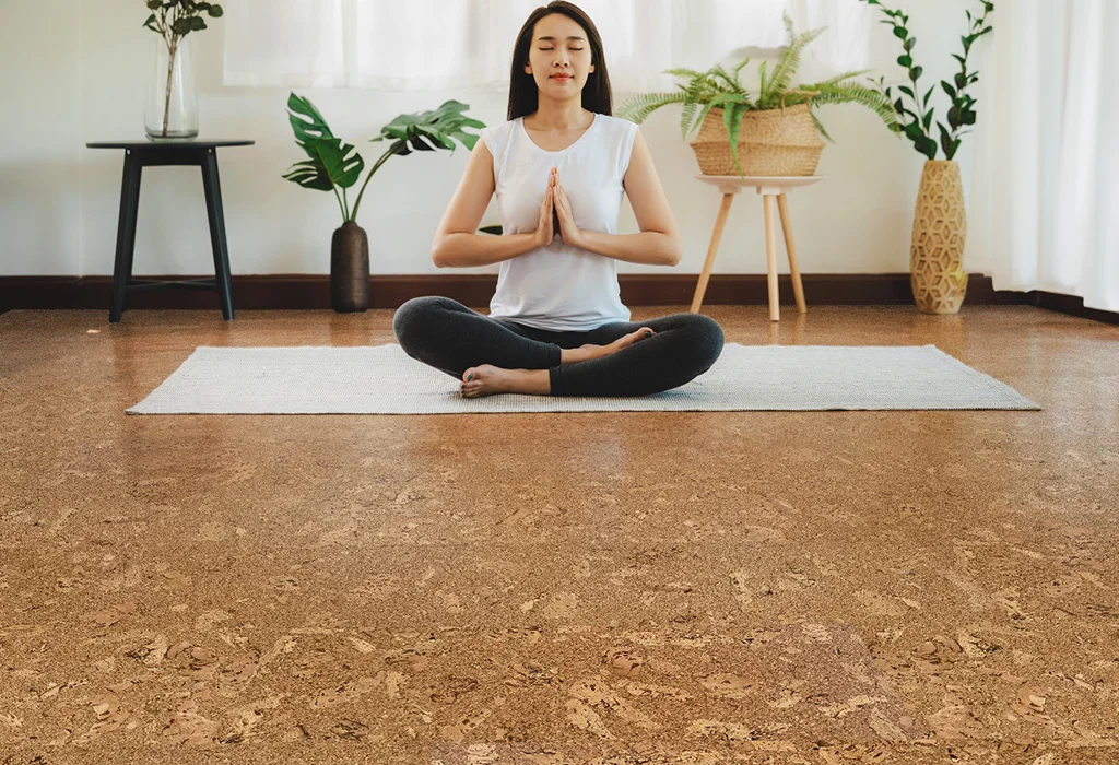 Salami - 1/2" (12mm) - Cork Floating (FSal12) salami cork floor best yoga meditation floor options warm