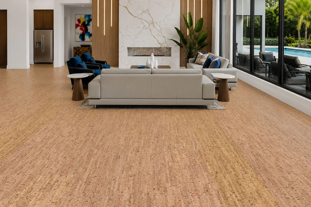 Silver Birch - 5/16" (8mm) - Cork Glue Down Tile (GSB8) Silver Birch – 8mm (5/16″) (Glue Down Tile) - Image 8