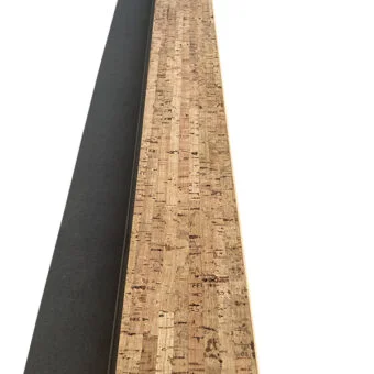 Silver birch cork flooring stair nosing custom made.