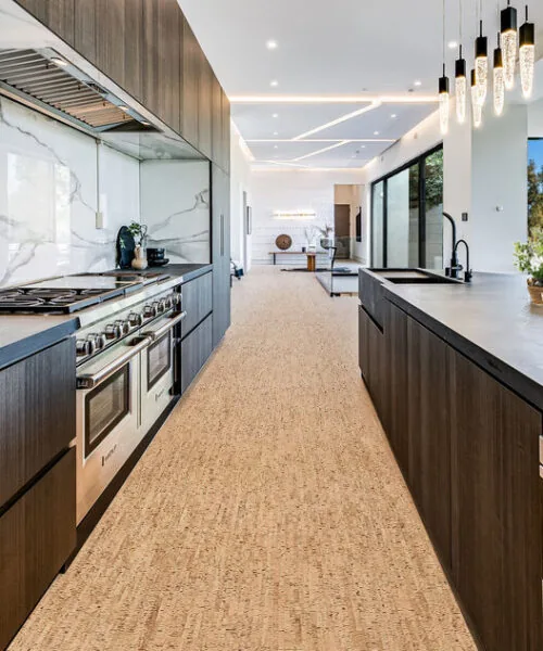 Silver Birch - 5/16" (8mm) - Cork Glue Down Tile (GSB8) silver birch forna cork floo tiles reduce noise easy installation green design kitchen