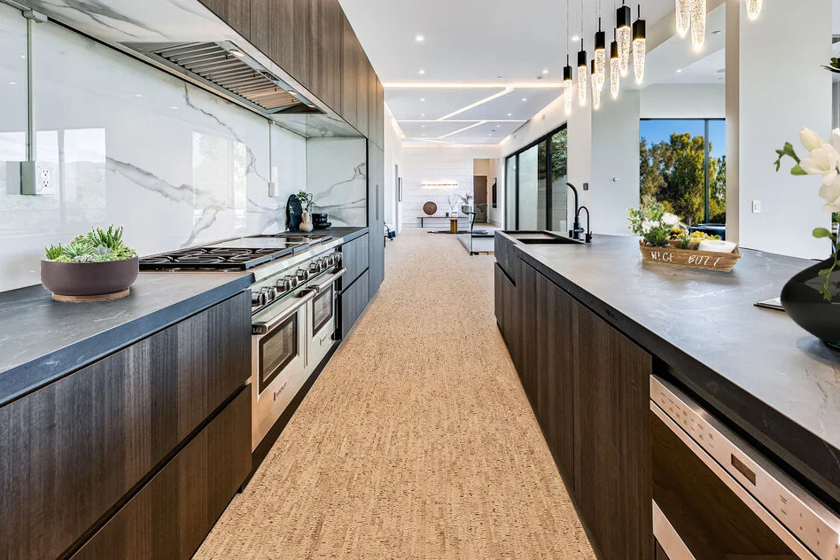 silver birch forna cork floo tiles reduce noise easy installation green design kitchen