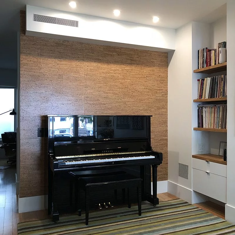 silver birch forna cork wall tiles Brooklyn new york