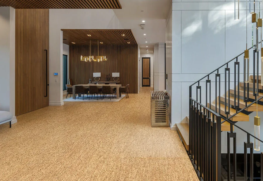 Silver Birch - 1/2" (12mm) - Cork Floating (FSB12) silver birch uniclic cork floors modern green house