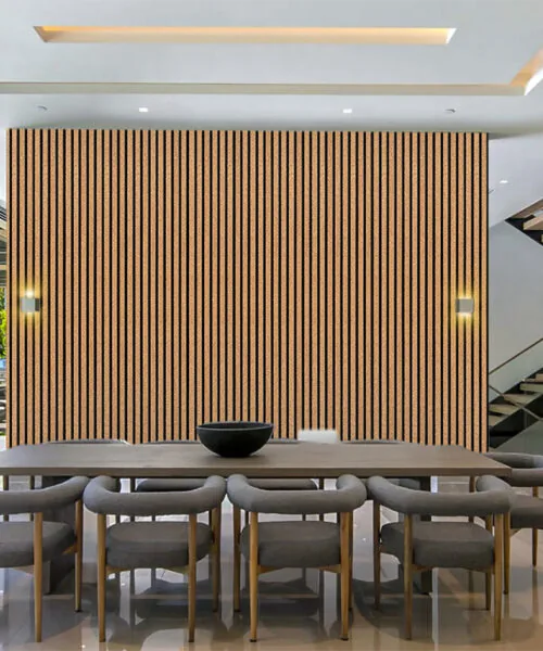 3D cork and MDF wall and ceiling panels