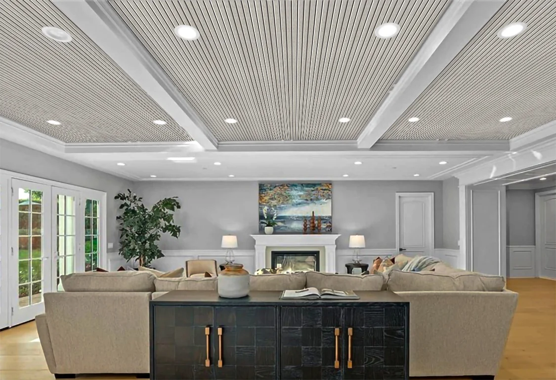 Slat Perla 43/63” (17mm) 3D Acoustic Cork Wall Panels (WSP17) Slat Perla 43/63” (17mm) 3D Acoustic Cork Wall Panels (WSP17) - 3D Cork Wall and Ceiling Panels with MDF flooring detail...