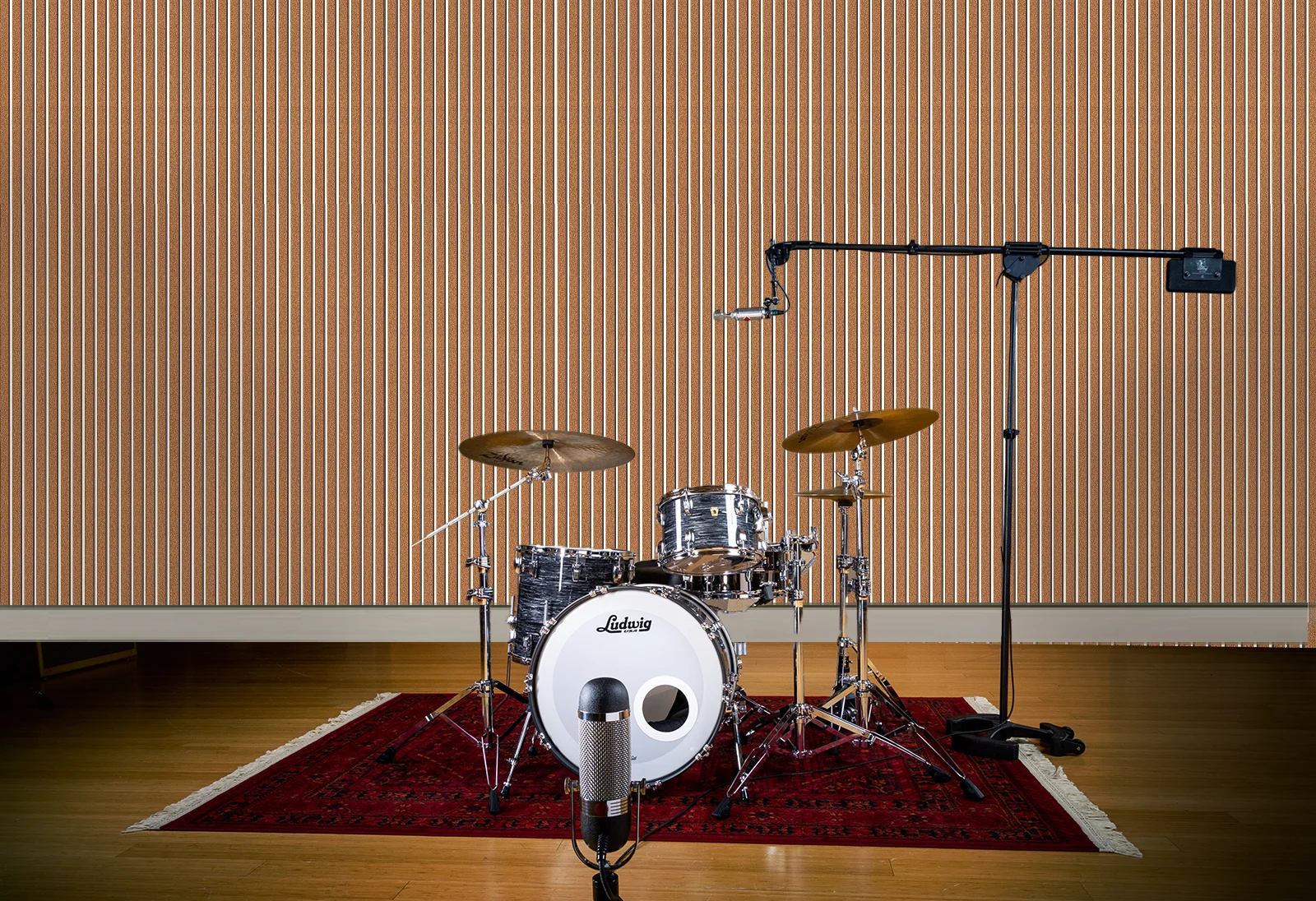 Slat White Natural 43/64_ (17mm) 3D Acoustic Cork Wall Panels (WSWN17) Slat White Natural - 43/64" (17mm) - 3D Acoustic Cork Wall Panels (WSWN17) - 3D Cork Wall and Ceiling Panels with MDF flo...