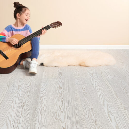 snow cap real wood swiss white flooring for sustainable kids room