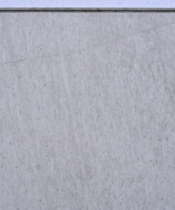 Snowstone Swiss Techslate floating flooring featuring a white limestone stone look with soft grey undertones and subtle natural mineral texture