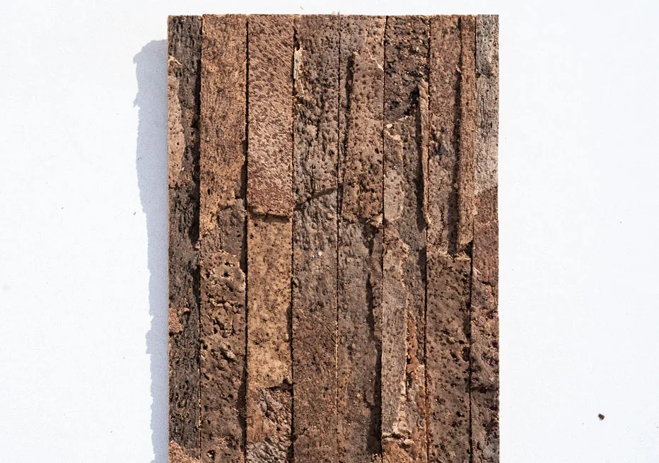 Stacked Stone - 55/64" (22mm) - Acoustic Cork Wall Tile (WSkSt22) stacked stone 3 D wall panel tiles acoustic