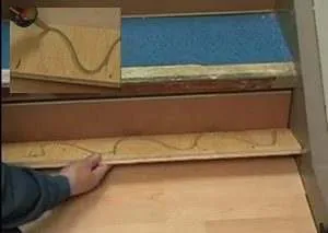 stair installation cork flooring floating raising