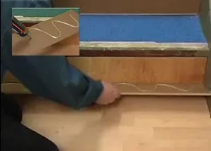 stair installation cork flooring raising