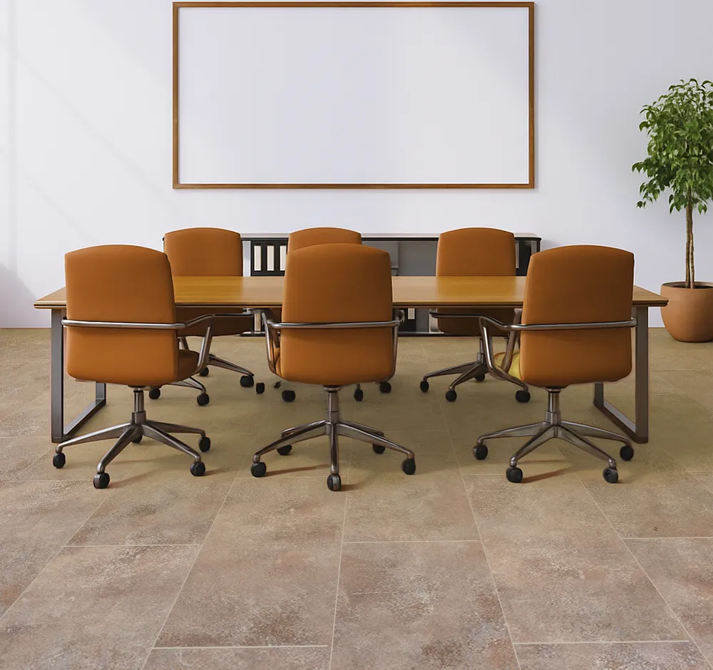 Sunlit Stone - 19/64" (7.5mm) - Swiss Techslate (MSunSt7.5) sunlit stone techalate swis conference room commercial flooring solutions