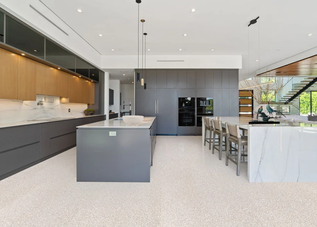 Terrazzo - 25/64" (10mm) - Cork Floating (FTe10) - Natural Cork Floating flooring detail view