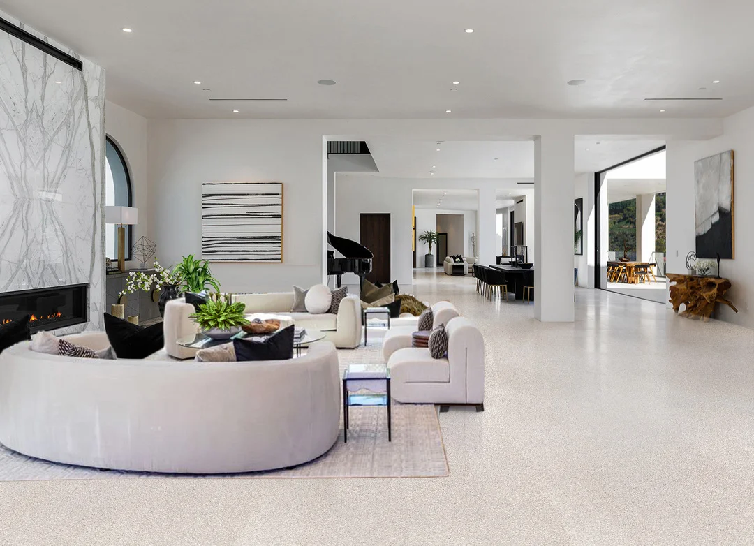 Terrazzo - 25/64" (10mm) - Cork Floating (FTe10) - Natural Cork Floating flooring detail view