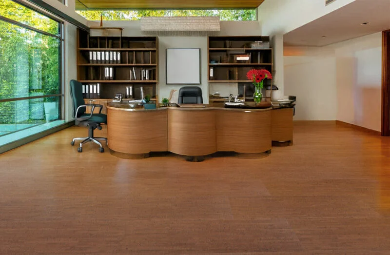 timber birch cork floating flooring eco conscious home offices