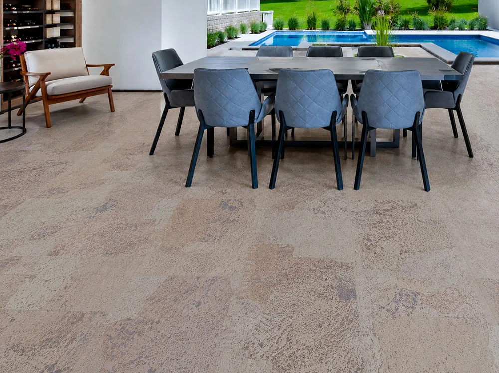 Travertine - 7/16"(11mm) - Swiss Real Cork Floating (FTrav11) Travertine – 11mm (7/16″) (Cork Floating) - Image 2