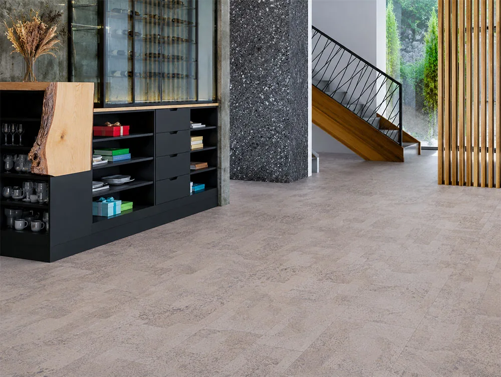Travertine - 7/16"(11mm) - Swiss Real Cork Floating (FTrav11) Travertine – 11mm (7/16″) (Cork Floating) - Image 8