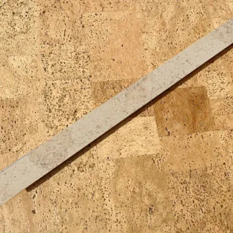 Travertine swiss custom manufactured cork stair nosing.