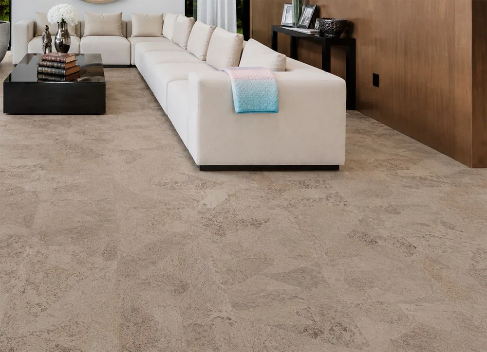 Travertine - 7/16"(11mm) - Swiss Real Cork Floating (FTrav11) Travertine – 11mm (7/16″) (Cork Floating) - Image 4