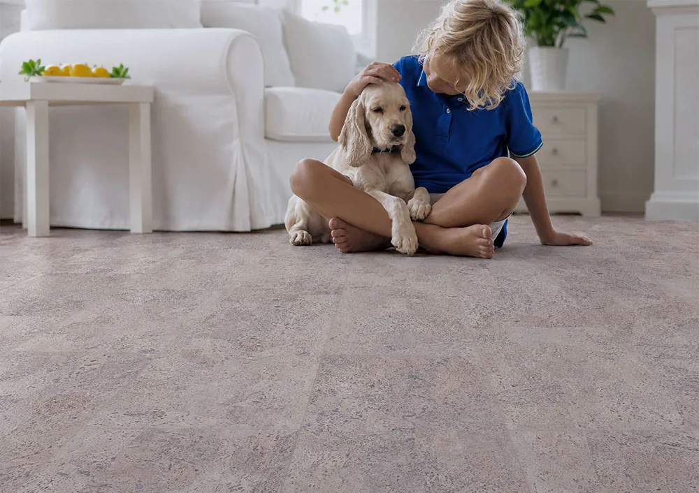 Travertine - 7/16"(11mm) - Swiss Real Cork Floating (FTrav11) Travertine – 11mm (7/16″) (Cork Floating) - Image 5
